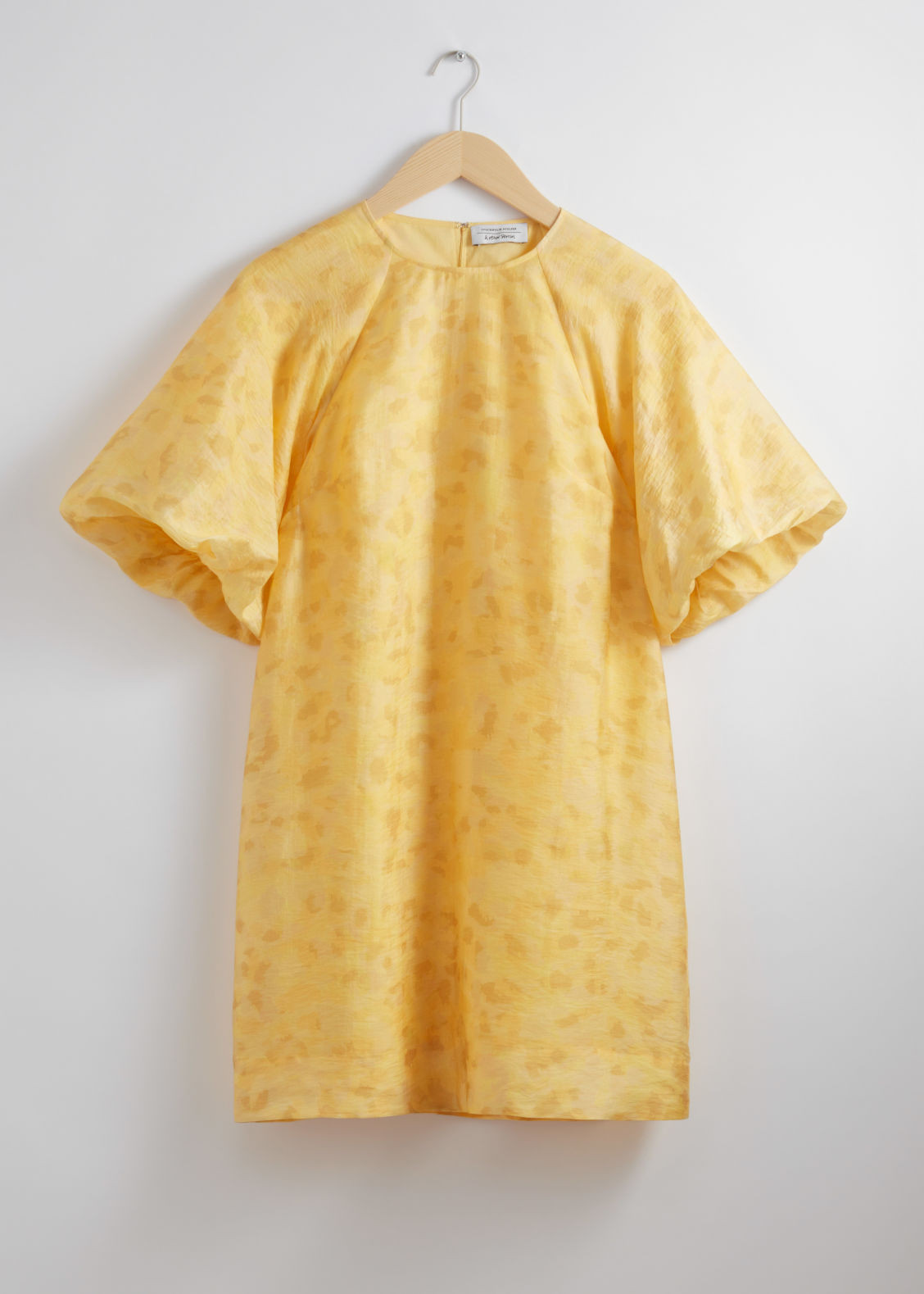 Balloon-Sleeve Mini Dress - Yellow | & Other Stories (EU + UK)