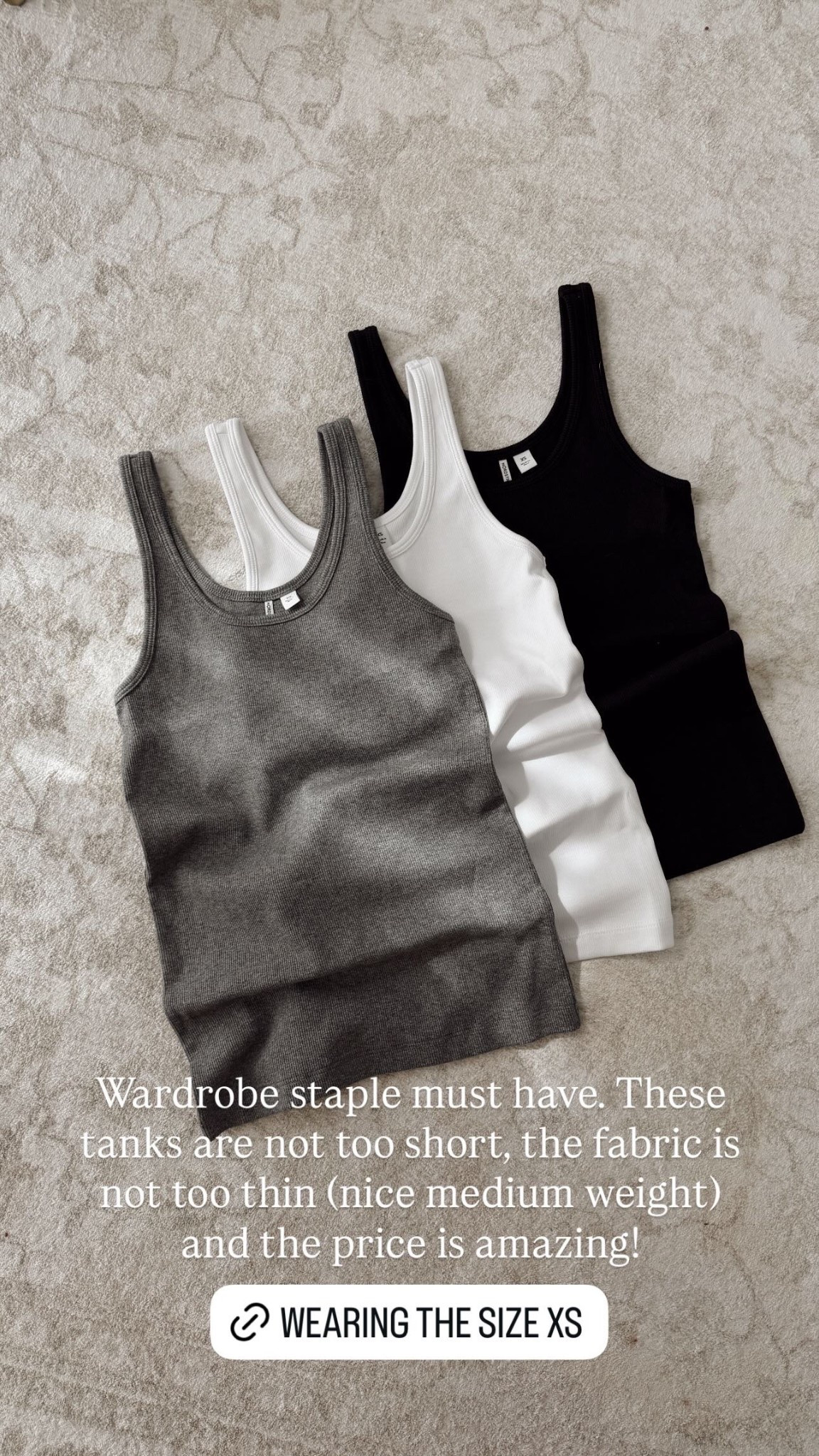 Wardrobe staple must have. These tanks are not too short, the fabric is not too thin (nice medium weight) and the price is amazing!

#LTKSeasonal #LTKActive #LTKootd