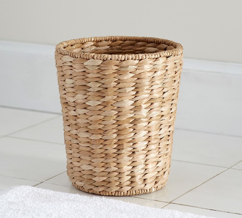 Seagrass Handcrafted Waste Basket | Pottery Barn (US)