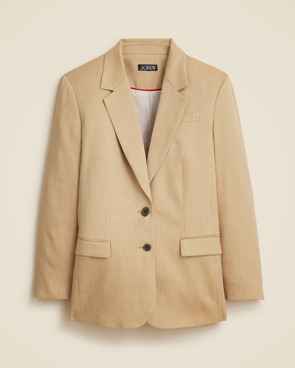 Classic two-button blazer in herringbone linen blend | J. Crew US