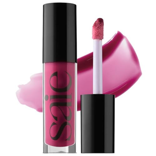 Saie Glossybounce - Hydrating Lip Gloss and Tinted Lip Oil Hybrid with Hyaluronic Acid & Jojoba Oil for Non-Sticky, Ultra-Shiny, Plump & Soft Lips - Everyday Makeup Essential - Dream (.17 oz) | Amazon (US)