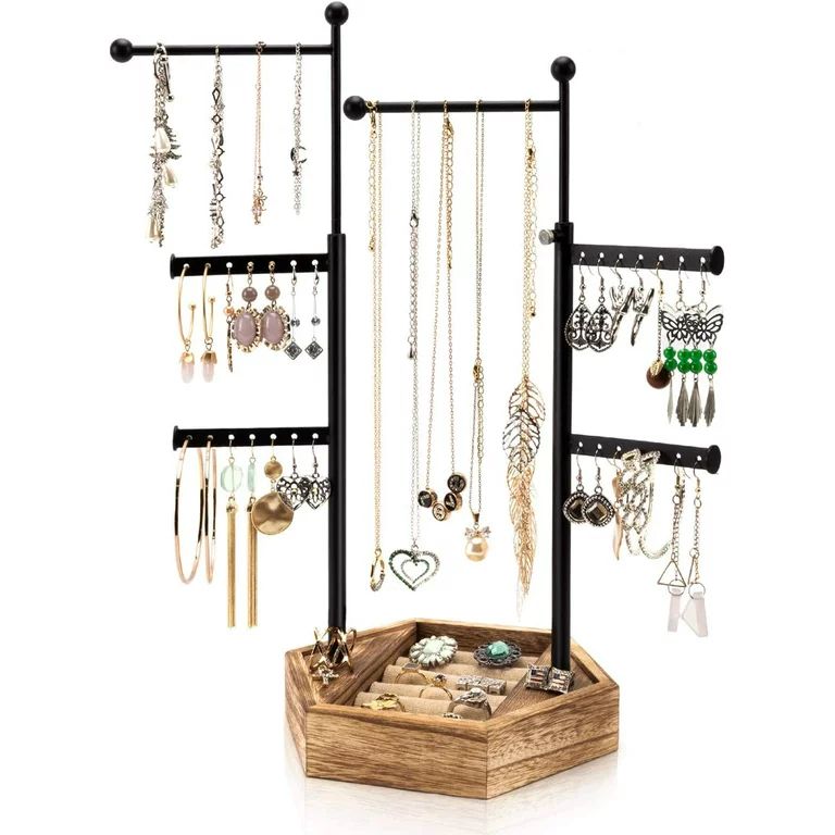 Sfugno Jewelry Organizer Stand, 6 Tier Jewelry Holder with Adjustable Height Organizer for Displa... | Walmart (US)