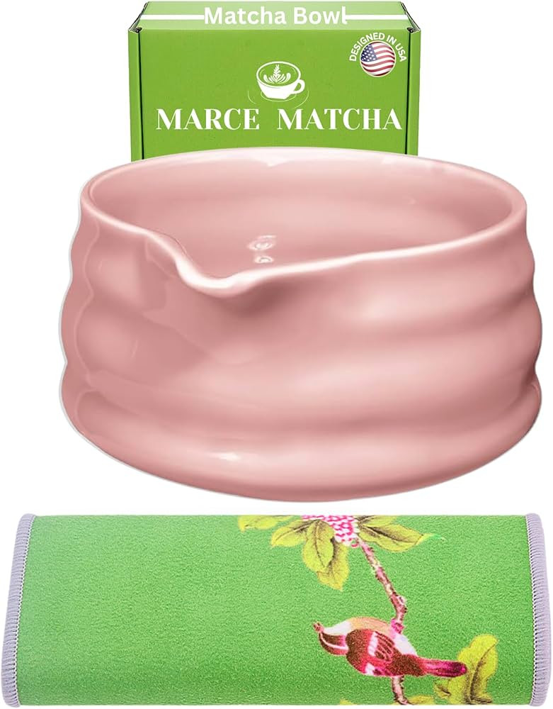 Marce Matcha-Schüssel-Set – Matcha-Schüssel mit Ausguss und Handtuch – Erhöhen Sie Ihr Mat... | Amazon (DE)