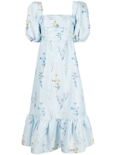 floral-print midi dress | Farfetch Global
