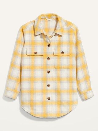 Plaid Soft-Brushed Utility Shacket for Women | Old Navy (US)