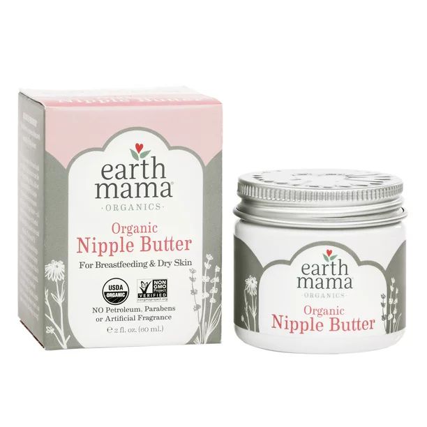 Earth Mama Organic Nipple Butter for Breastfeeding and Dry Skin (2 Fl. Oz.) | Walmart (US)