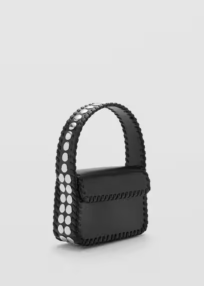 Studded handbag black - Women - One size - MANGO | Mango (US/MX/AU)