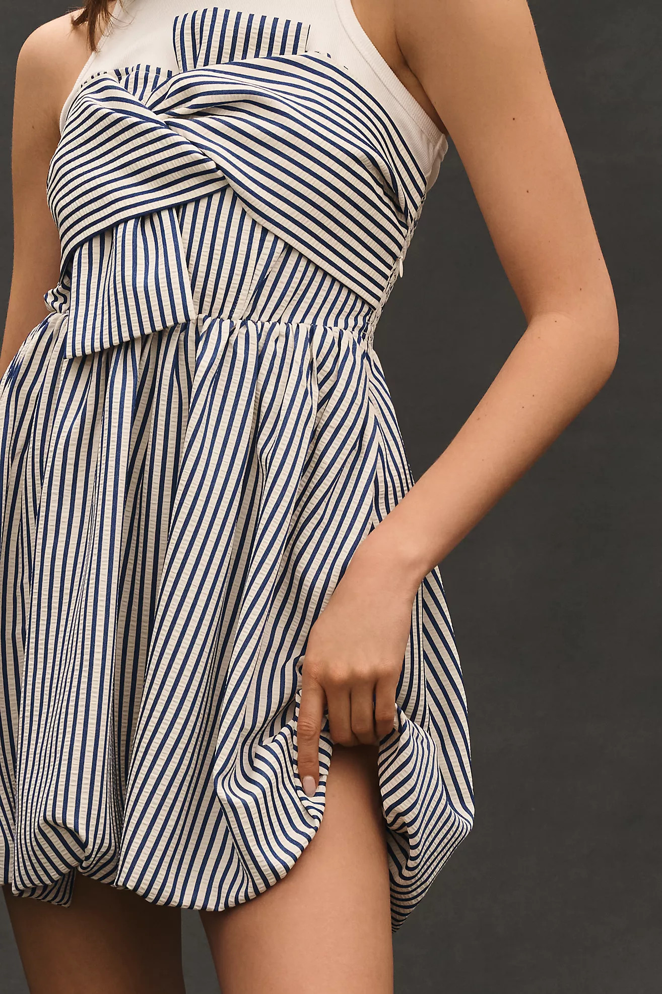 Porridge Sleeveless Twofer Bubble Mini Dress | Anthropologie (US)