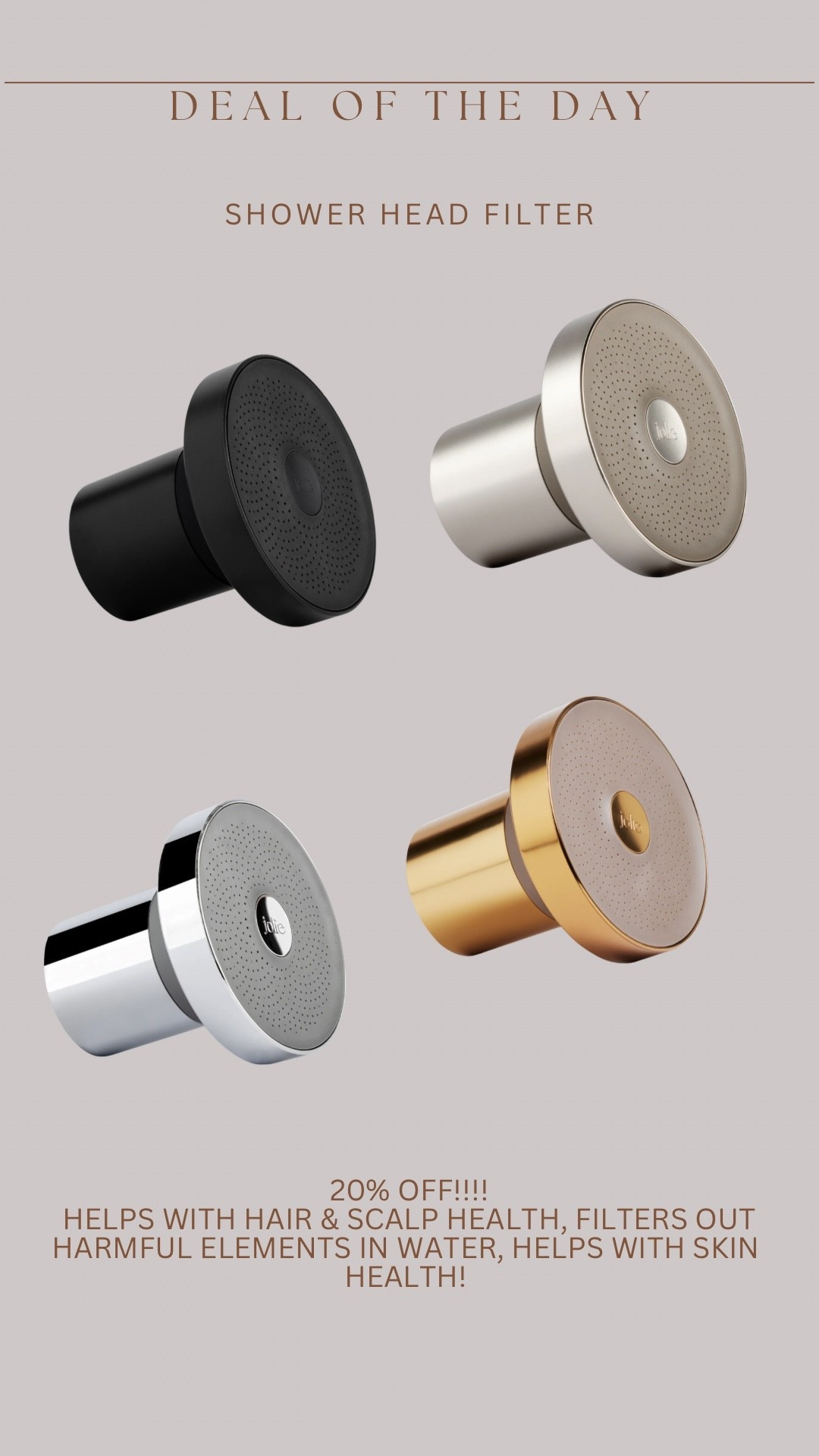 viral shower head filter is 20% off! Not only does it remove toxic elements, but so good for hair & skin health! 

#LTKmorningroutine #LTKGiftGuide #LTKselfcare