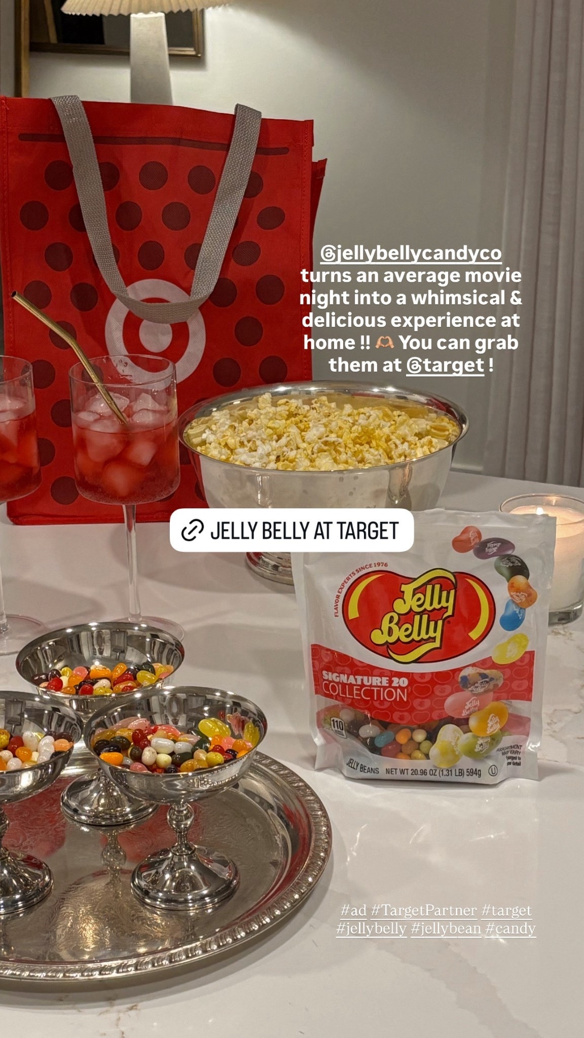 #ad Movie night essentials 🫶🏼 These @jellybellycandyco flavors make the night so much more fun (and taste SO real!!) You can grab them at @target and shop them below! 🩷👏🏼 #TargetPartner #Target #JellyBelly #JellyBean #candy @shop.ltk #liketkit