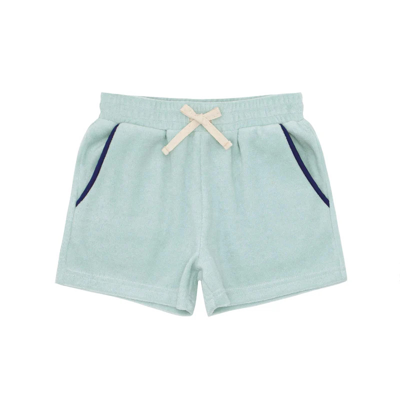 boys brock collection x minnow garden sage french terry short | minnow