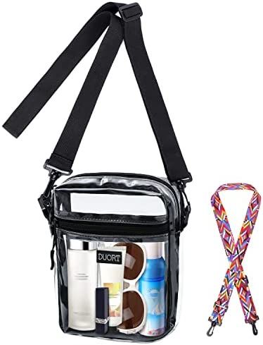 Clear Bag Stadium Approved, TPU Clear Purses Extra Inside Pocket，Crossbody Bag Adjustable Strap... | Amazon (US)