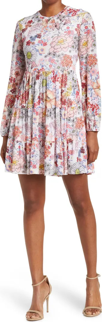 Catherine Long Sleeve Mesh Babydoll Dress | Nordstrom Rack