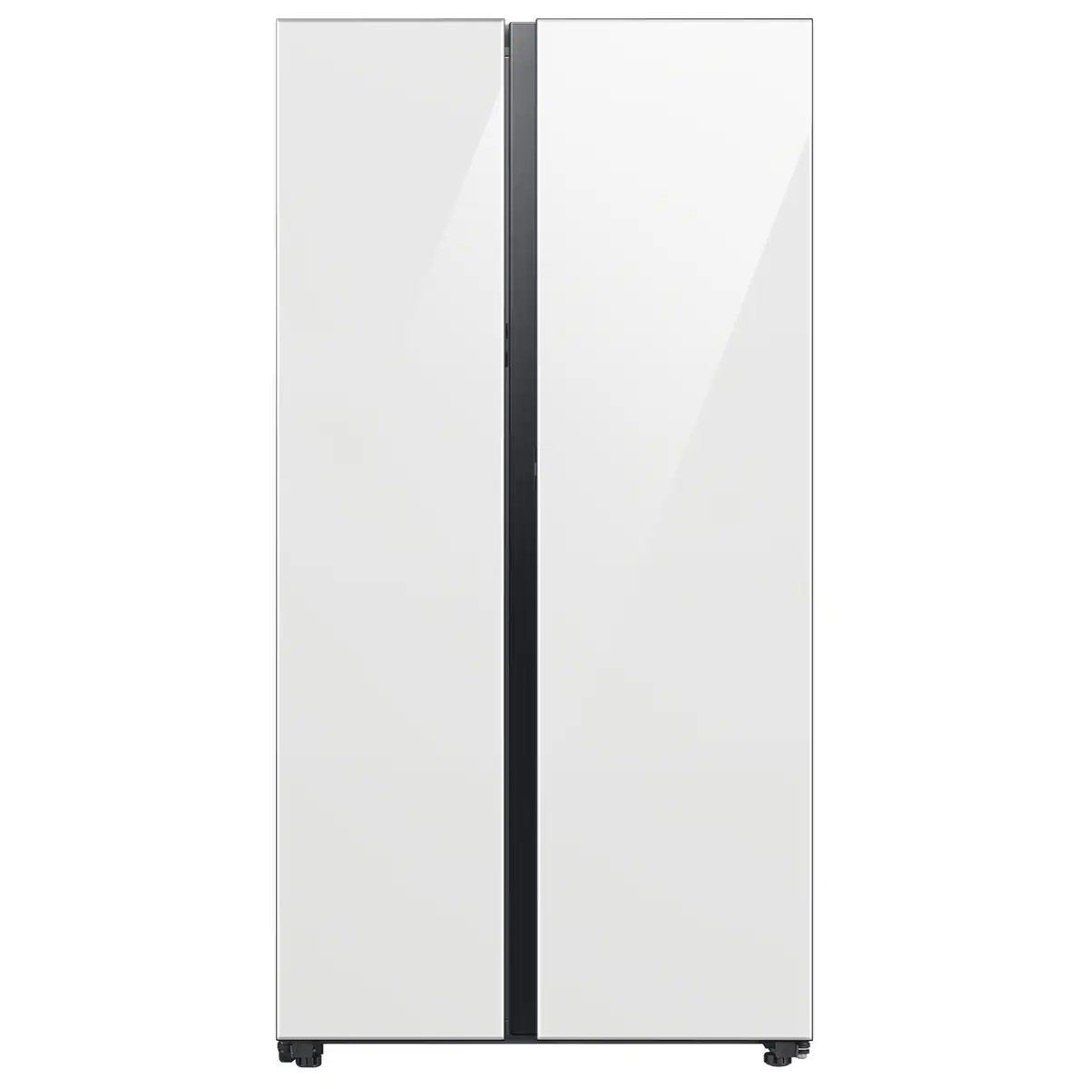 Samsung Bespoke Beverage Center 28-cu ft Standard-Depth 36-in Wide Side-by-Side Refrigerator Smart Compatible with Dual Ice Maker and Water Dispenser | Lowe's