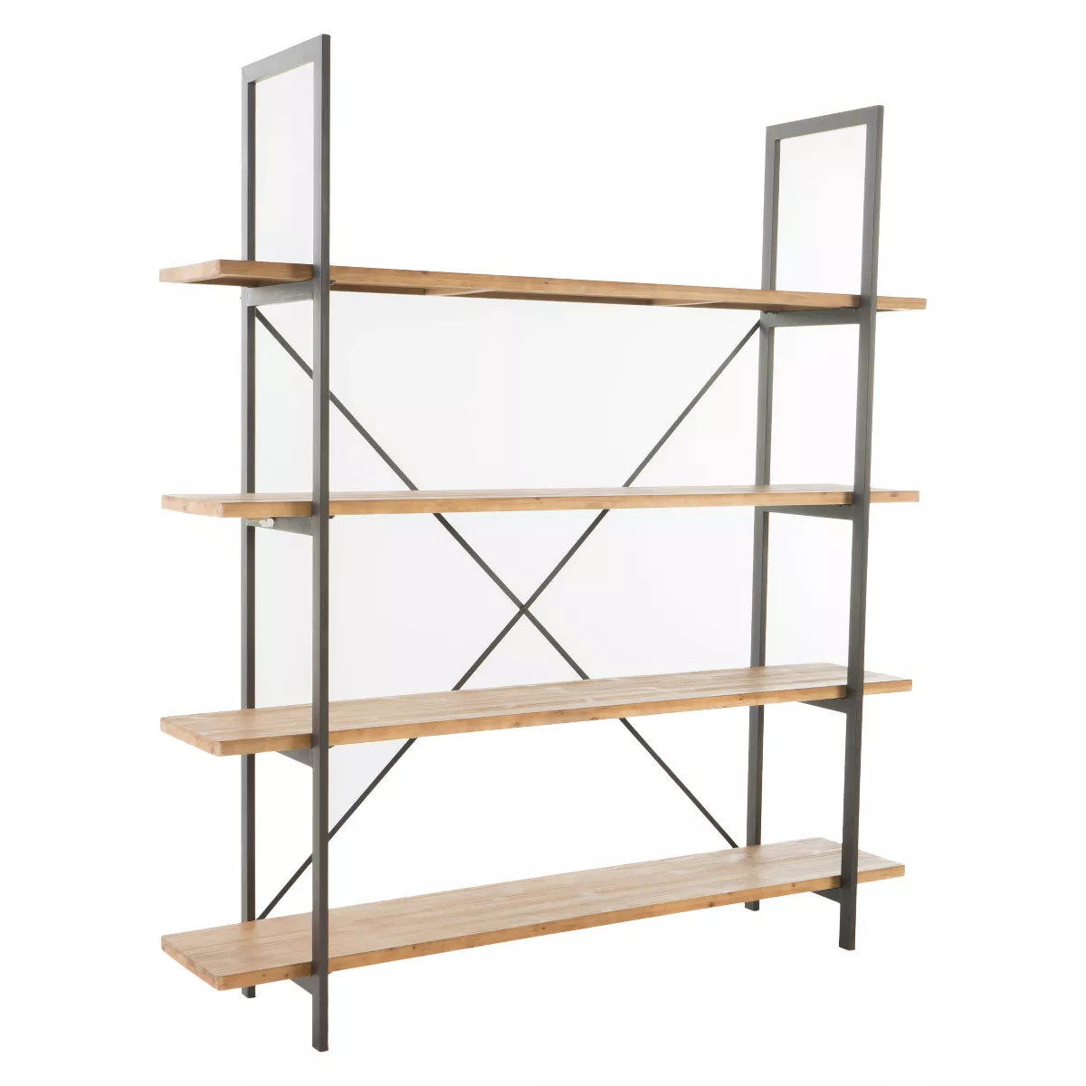 77" Septima 4 Shelf Antique Bookcase Antique - Christopher Knight Home | Target