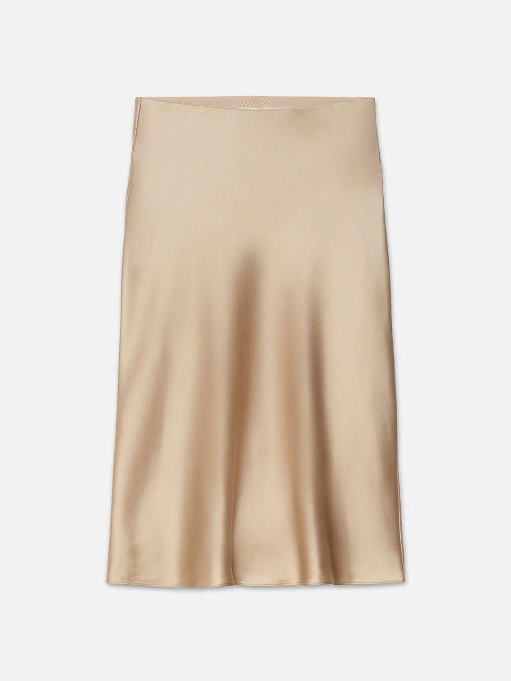 90's Bias Skirt  in  Khaki Tan | Frame Denim