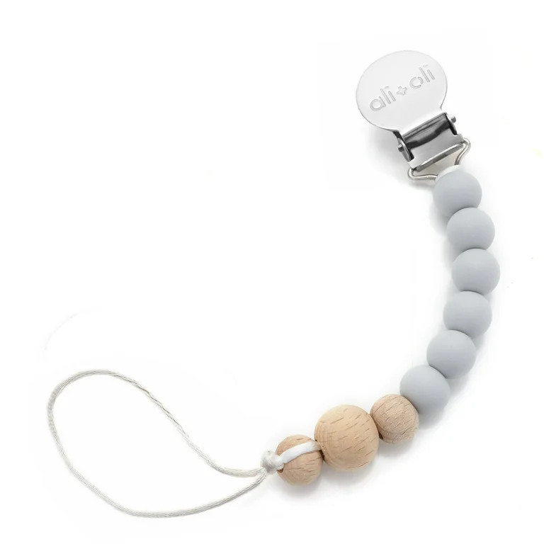 Ali+Oli Pacifier Clip (Grey Wood) - Walmart.com | Walmart (US)