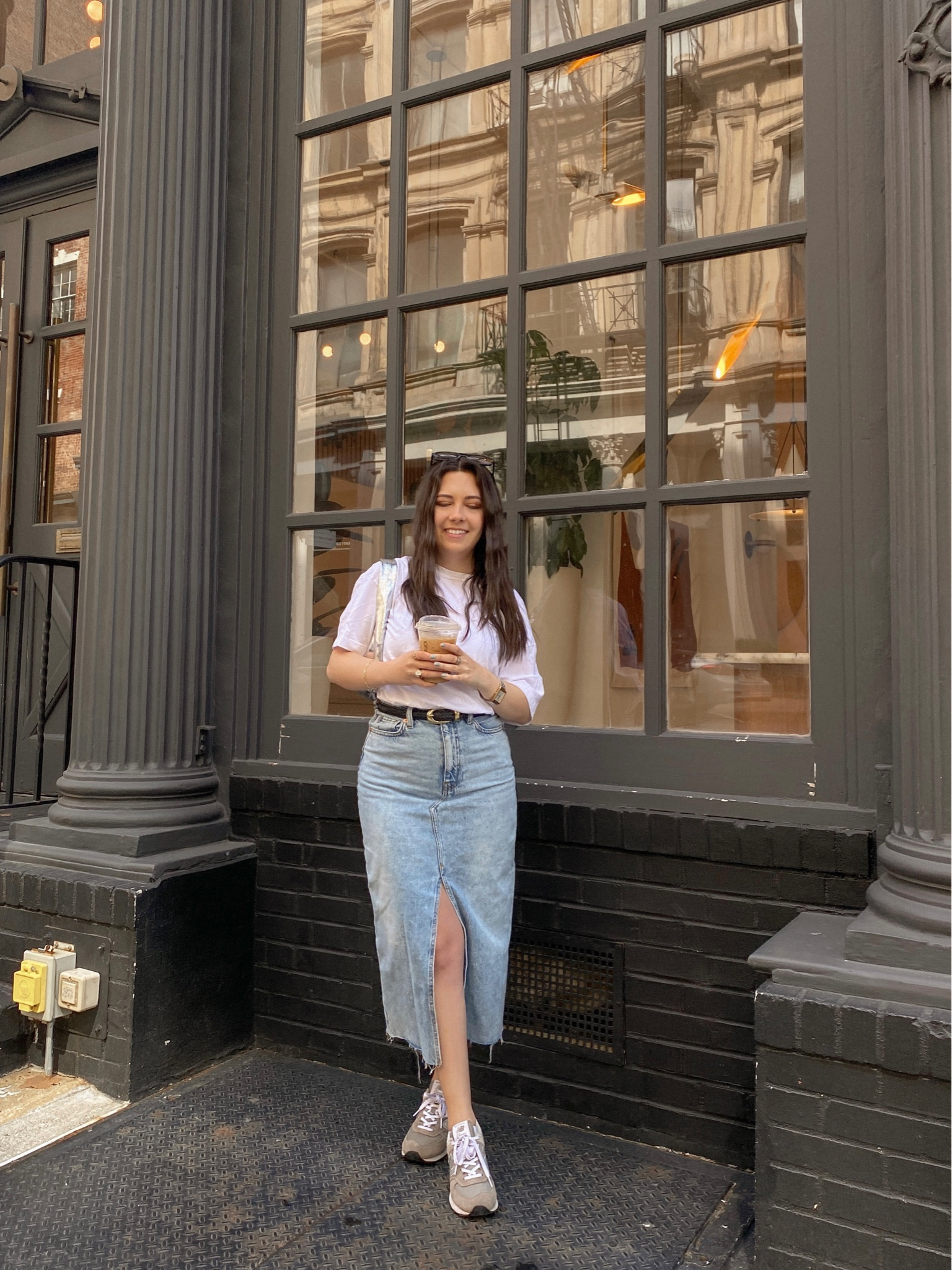 Denim midi skirt for spring! 

#LTKFind #LTKSeasonal #LTKunder100