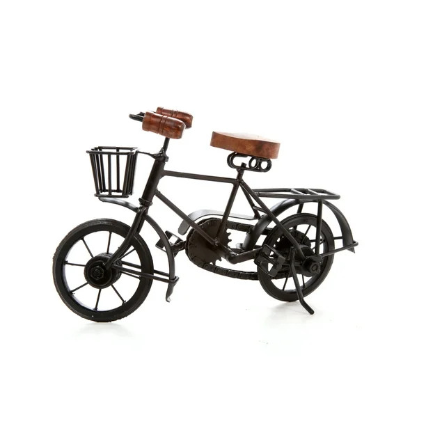 Better Homes & Gardens Tabletop Decor, Traditional Black Iron and Wood Bicycle - Walmart.com | Walmart (US)