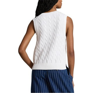 Cable Knit Sleeveless Jumper | Flannels UK