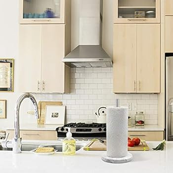 Topsky Paper Towel Holder for Kitchen Counter Top- Kitchen Paper Towel Dispenser with Weighted Ba... | Amazon (US)