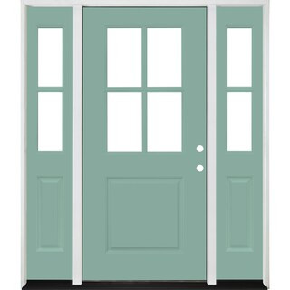 Steves & Sons Legacy Collection Customizable Fiberglass Front Door 552936 | The Home Depot