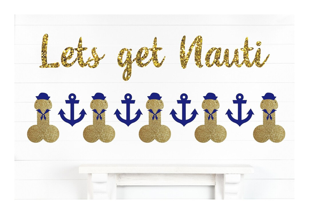 Nautical Party Banner Bridal Shower Bachelorette Party - Etsy | Etsy (US)