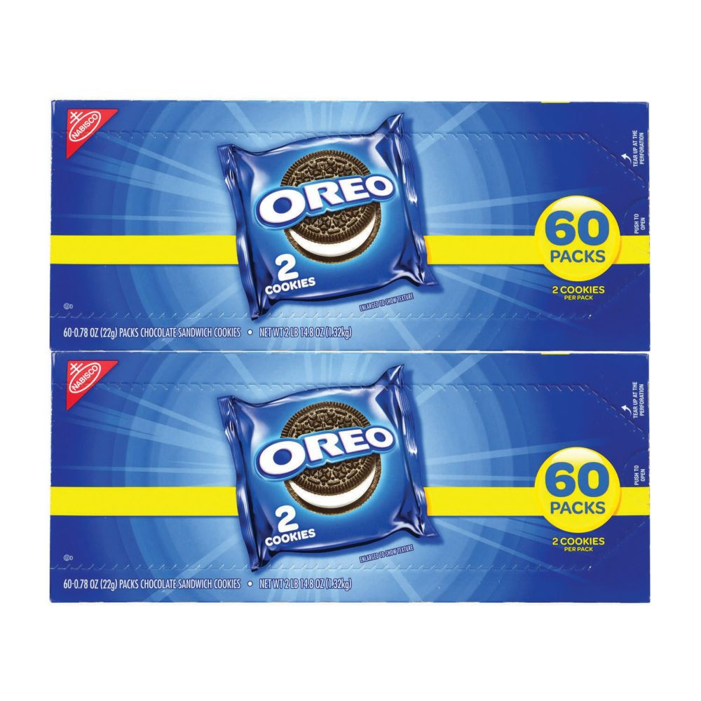 OREO Chocolate Sandwich Cookies, 2 Pack, 120 Count | Oriental Trading Company