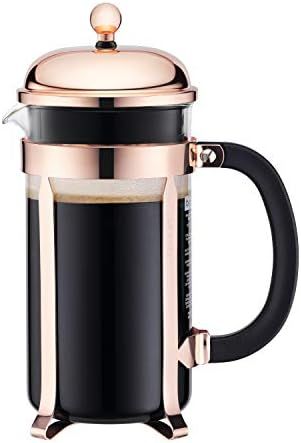 Bodum Chambord French Press Coffee Maker, Glass, 34 Ounce, 1 Liter, Copper | Amazon (US)