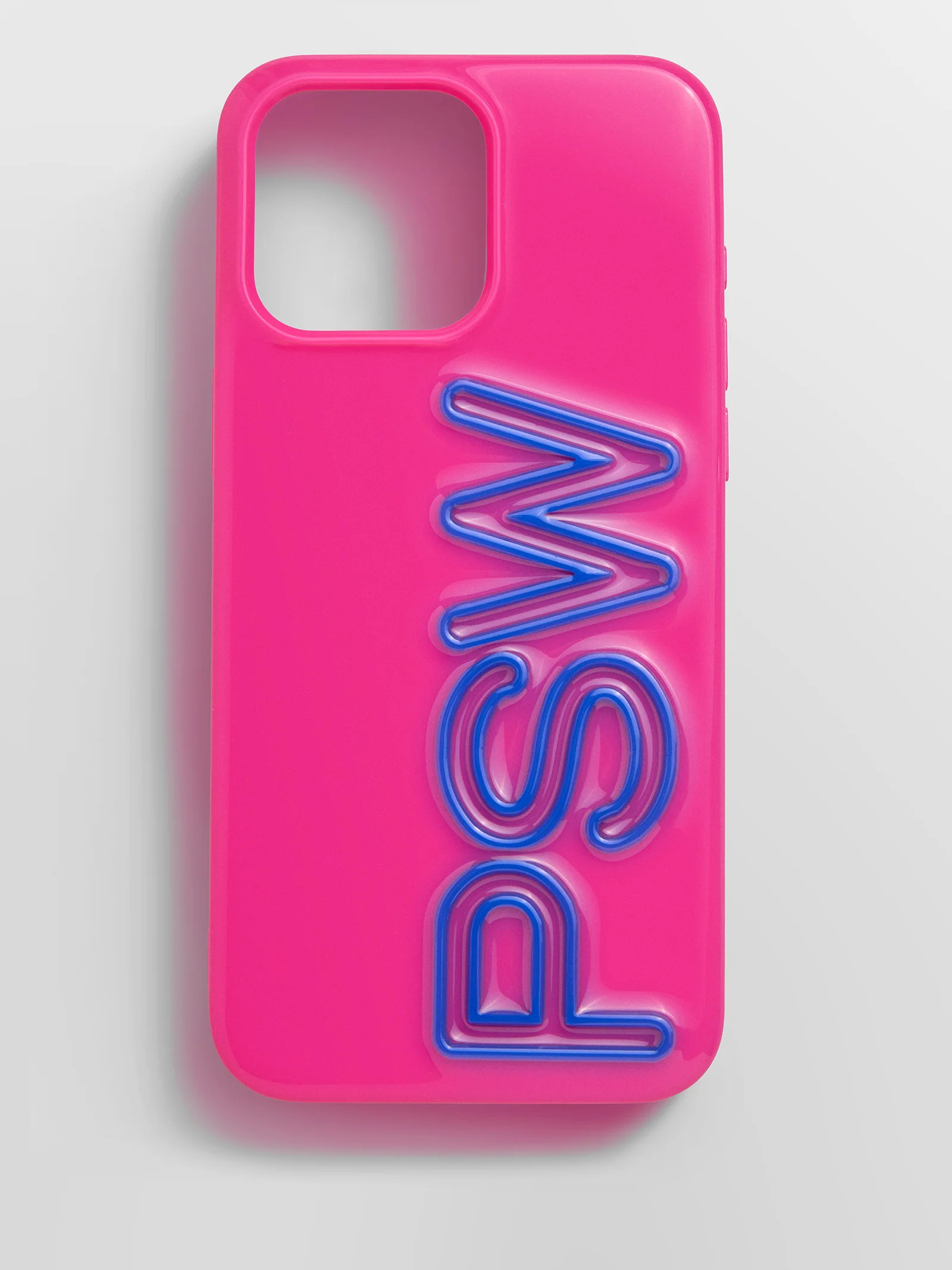 Fine Line Custom iPhone Case - Neon Pink/Cobalt Blue | BaubleBar