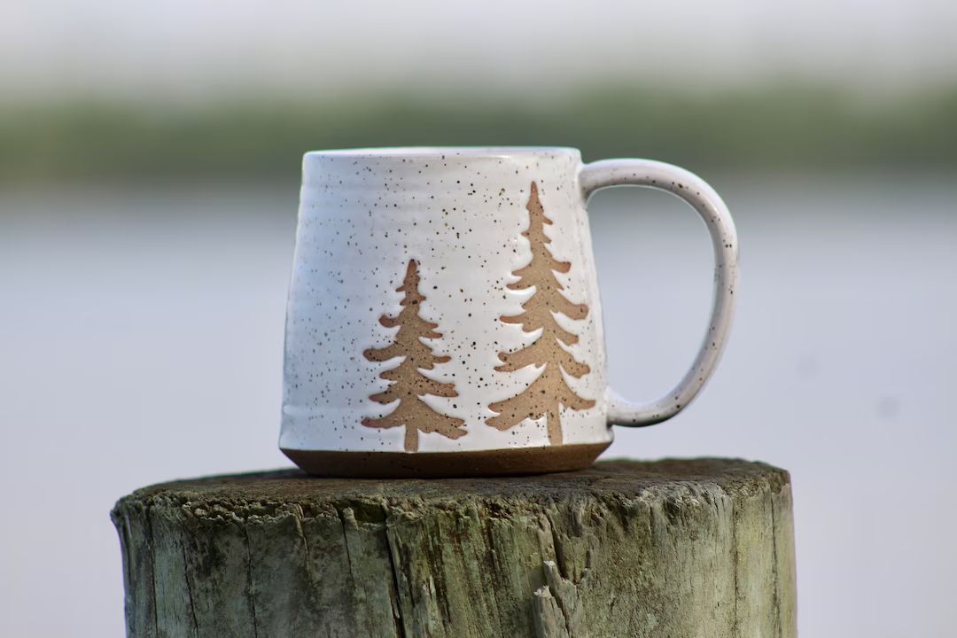 Evergreen Tree Mug  Tree Mug  Tree Pottery  Salt of the - Etsy | Etsy (US)