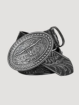 Men's Trophy Buckle Embossed Belt | Wrangler