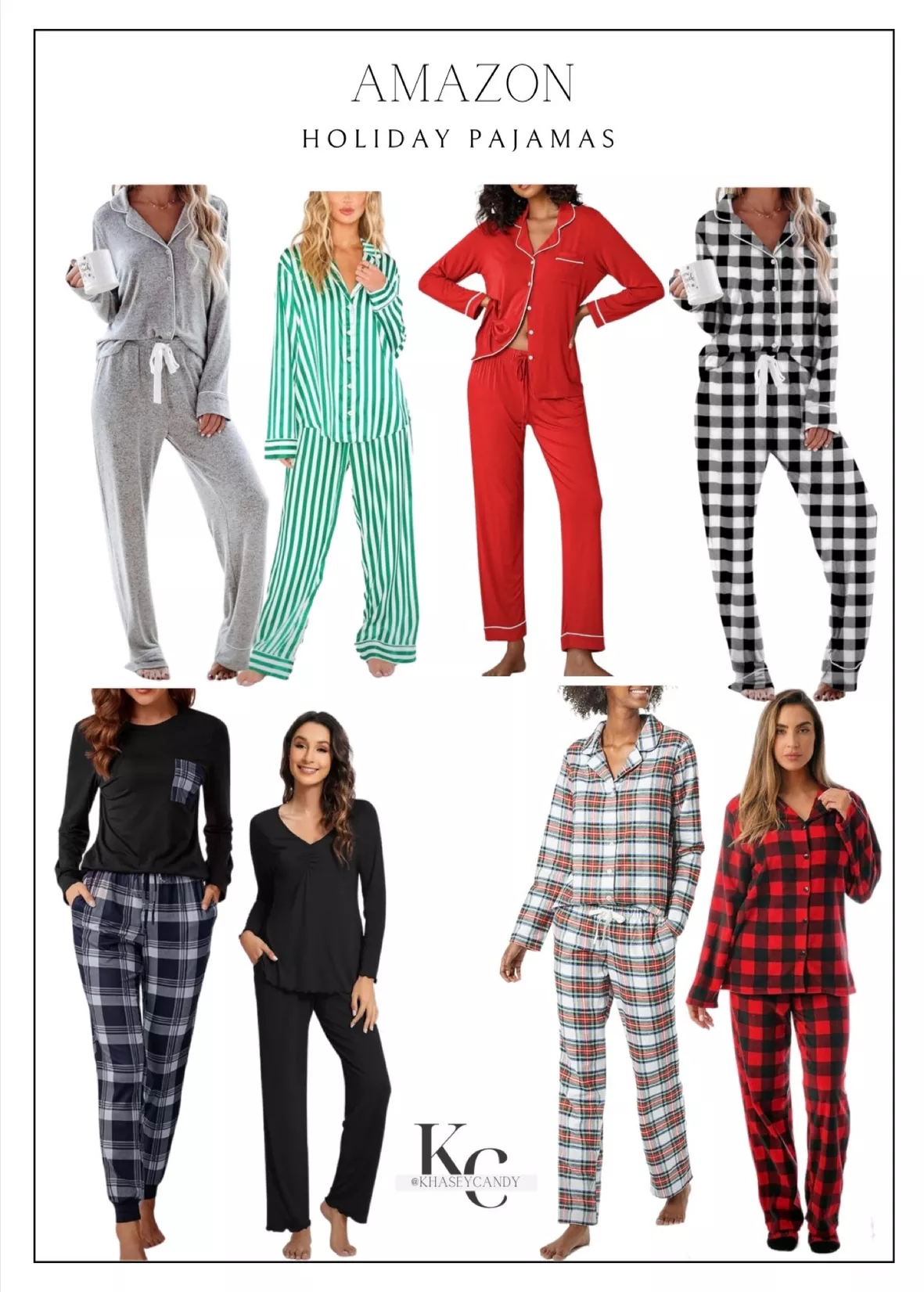 difficort Women's Pajama Sets Long Sleeve Lounge Sets Pjs Sleepwear with  Pockets