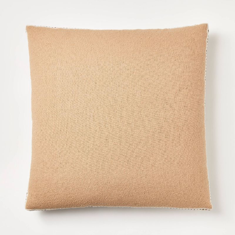 Oversized Woven Striped Square Throw Pillow Brown - Threshold™ designed with Studio McGee | Target