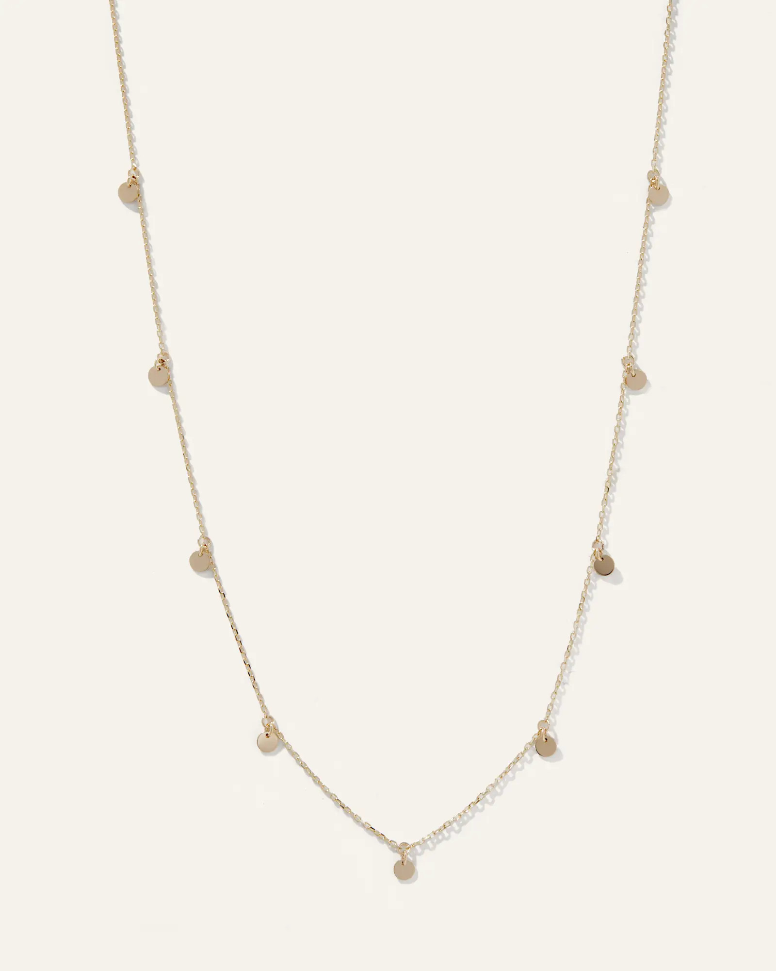 14K Gold Circle Station Necklace | Quince