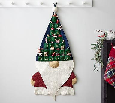 Wool Gnome Hanging Advent Calendar | Pottery Barn (US)