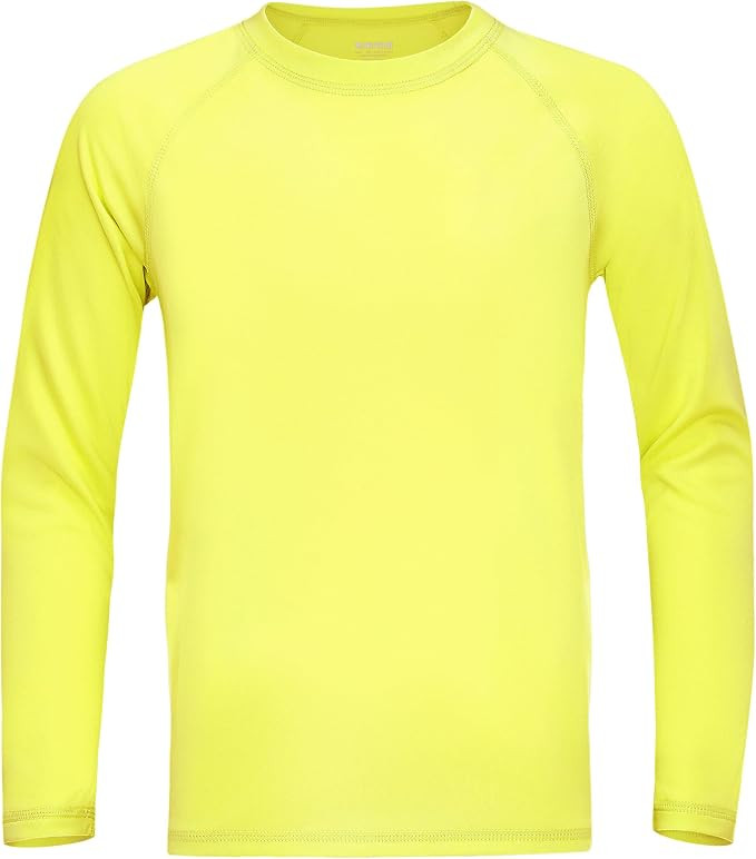 Boys UPF 50+ Rash Guard Swim Shirt, Kids Youth Long Sleeve Sun Protection UV Rashguard Shirts for... | Amazon (US)