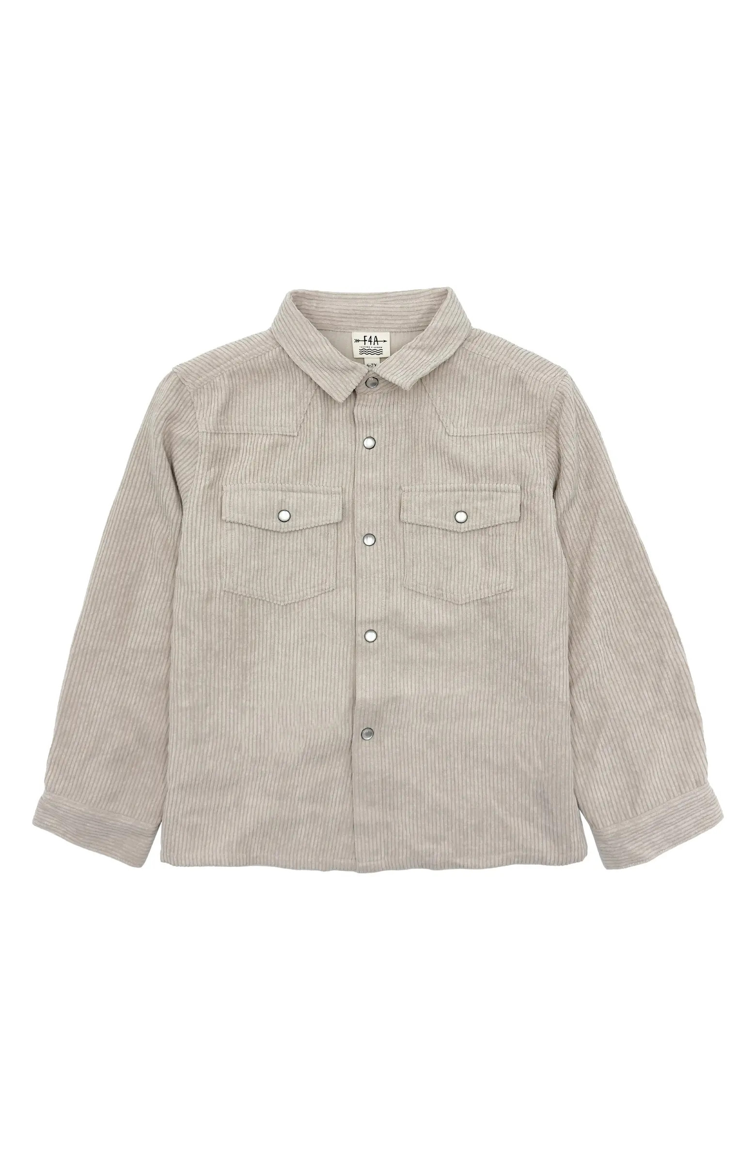 Feather 4 Arrow Kids' Frontier Corduroy Snap-Up Western Overshirt | Nordstrom | Nordstrom