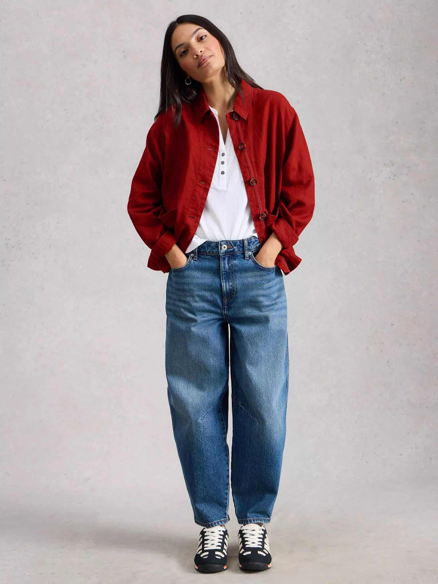 Isabel Linen Jacket | White Stuff UK