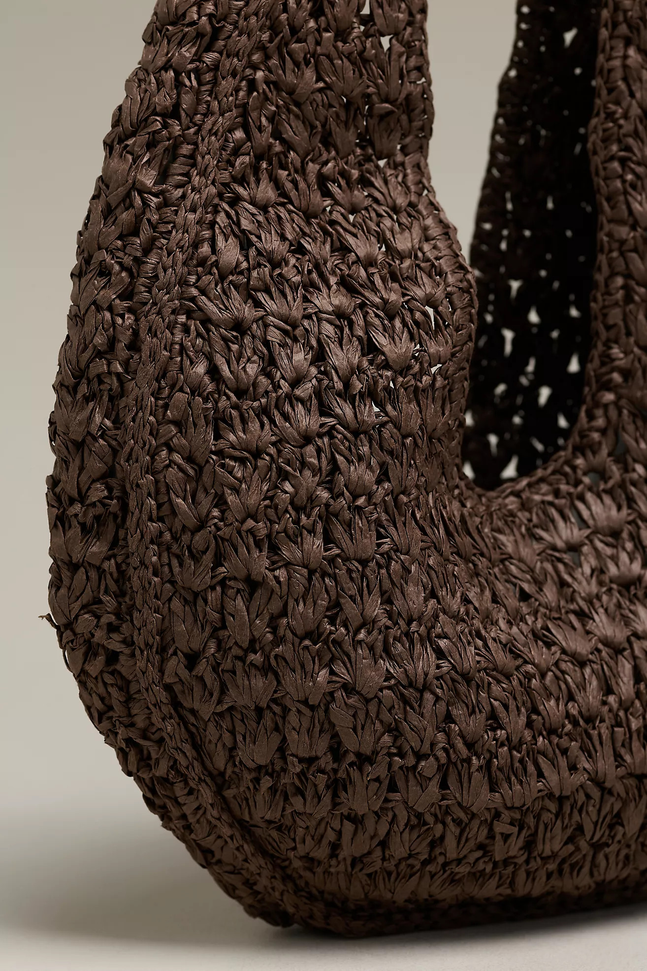By Anthropologie Large Raffia Slouchy U-Shaped Bag | Anthropologie (US)