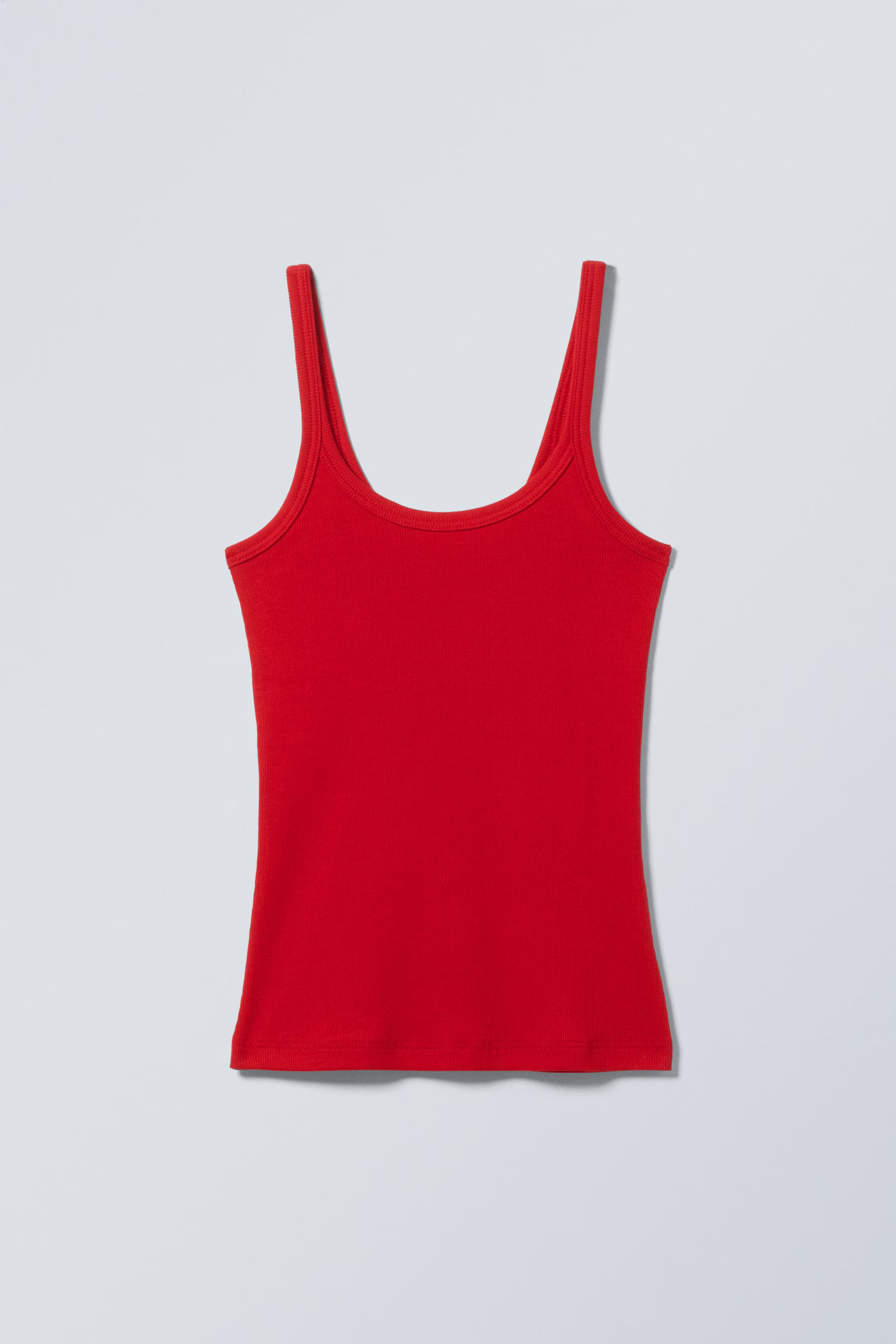Close Fitted Ribbed Singlet | Weekday