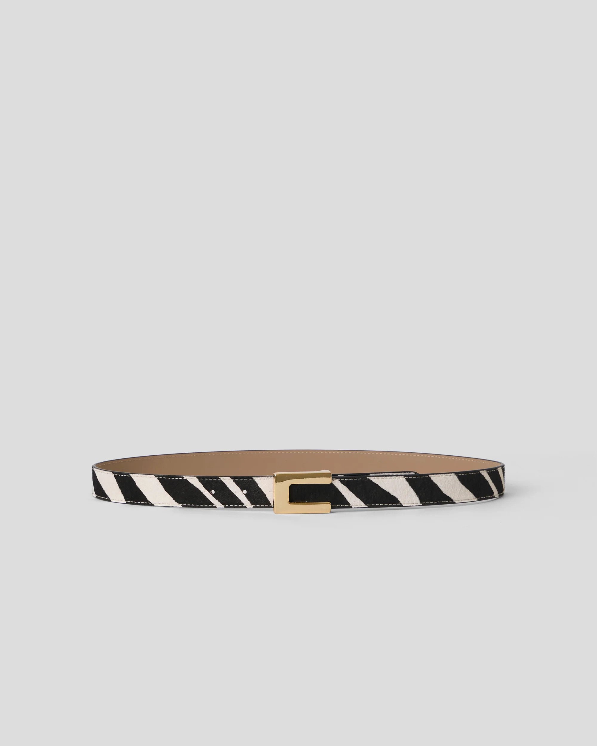 NATE CALF-HAIR LEATHER BELT | B-Low The Belt