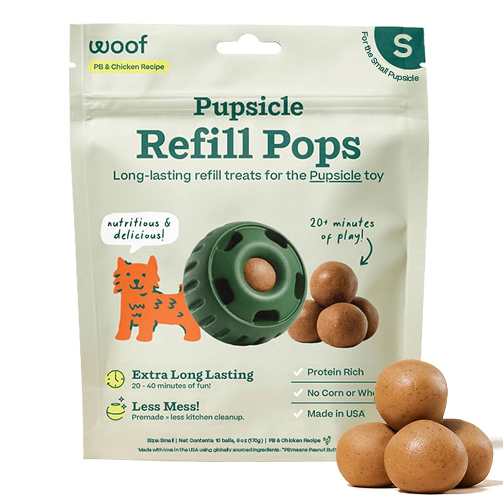 WOOF Pupsicle Refill Pops, Delicious Long Lasting Dog Treats, Pre-Made Pupsicle Refills for Dogs,... | Amazon (US)