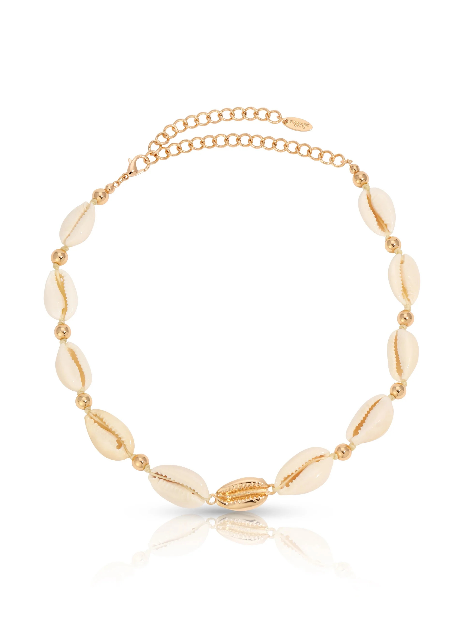 Ettika Jewelry | Shell & 18kt Gold Plated Necklace | Ettika