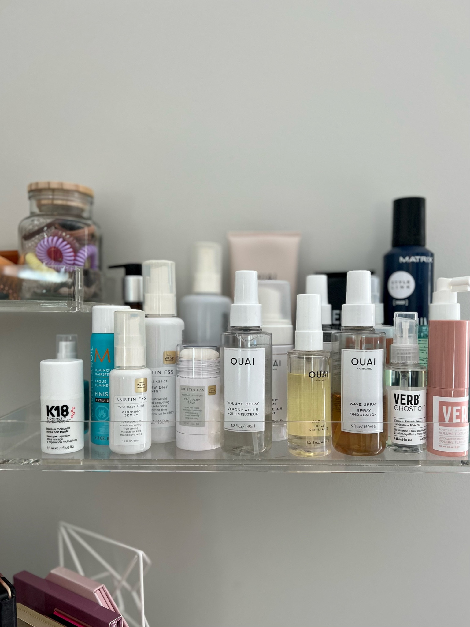 Clear Acrylic Shelves hold the haircare beautifully 😍

#LTKhome #LTKbeauty