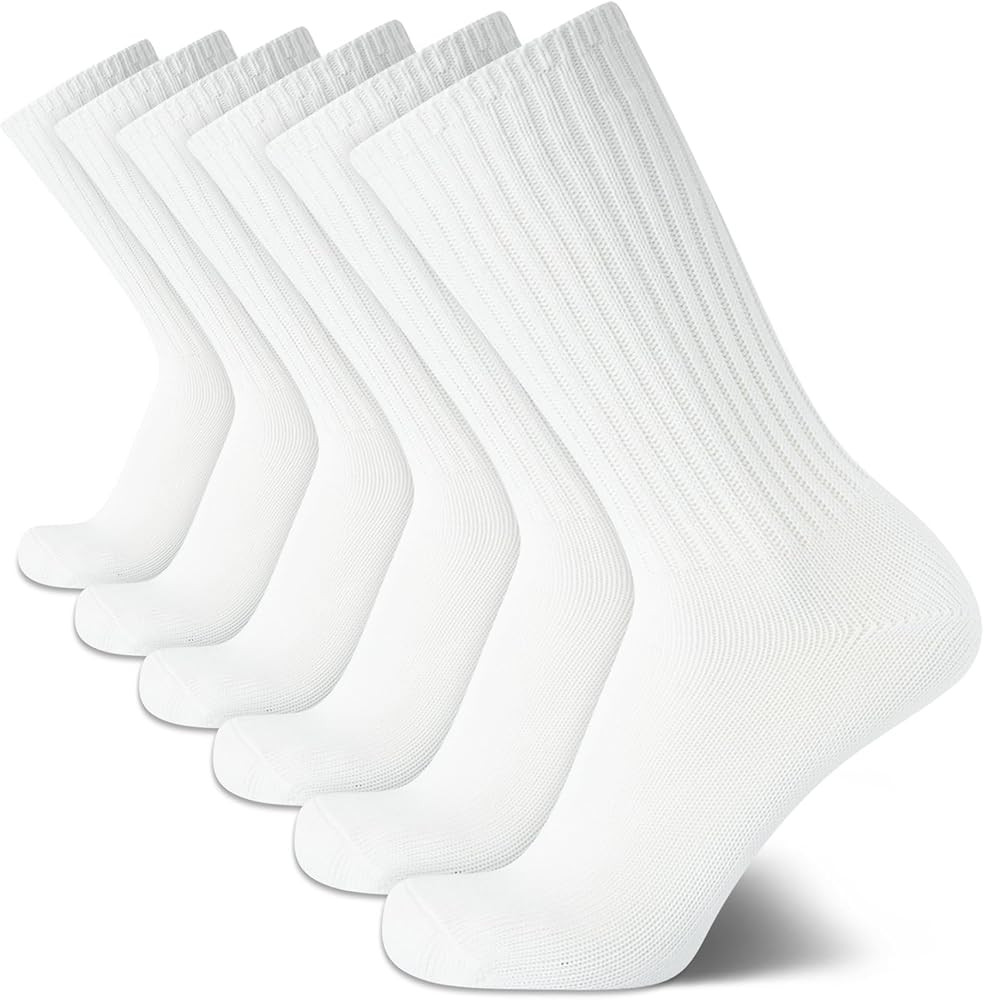 Calvin Klein Men's Socks – Lightweight Cotton Blend Crew Socks (6 Pairs) | Amazon (US)