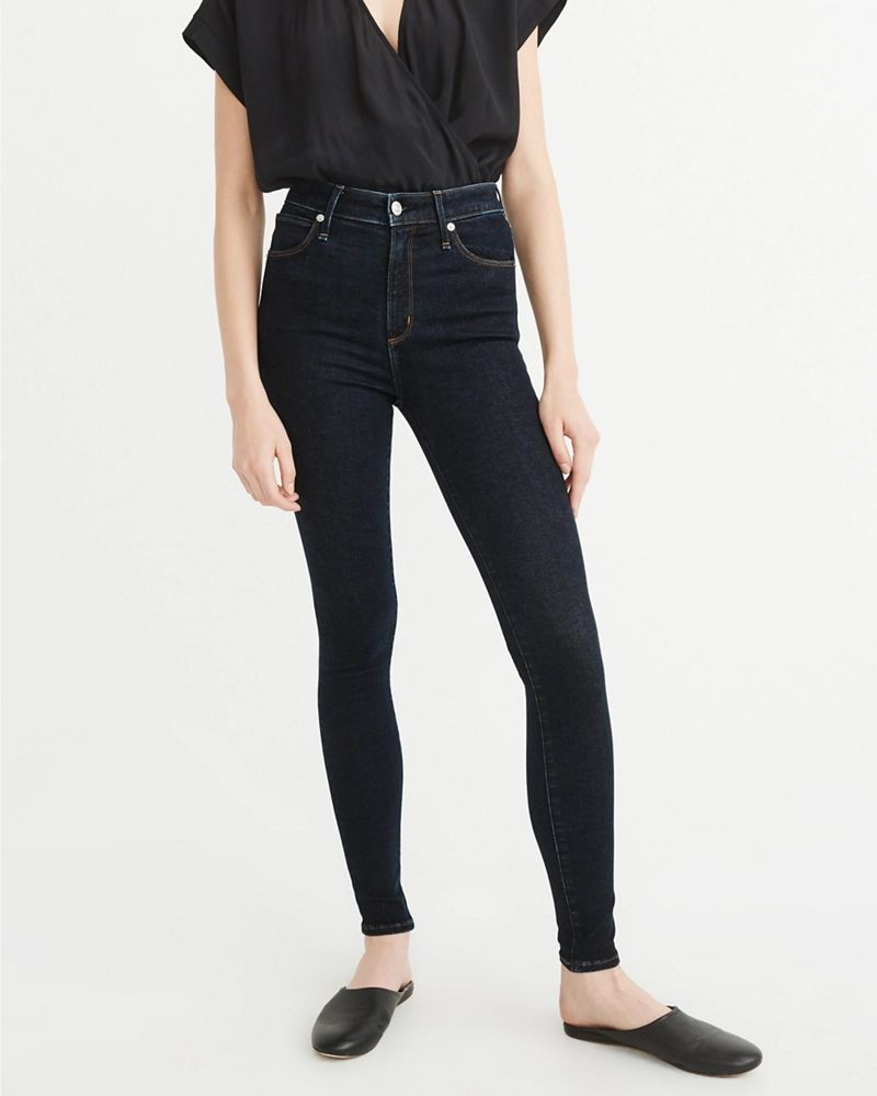 Womens High-Rise Super Skinny Jeans | Abercrombie & Fitch US & UK