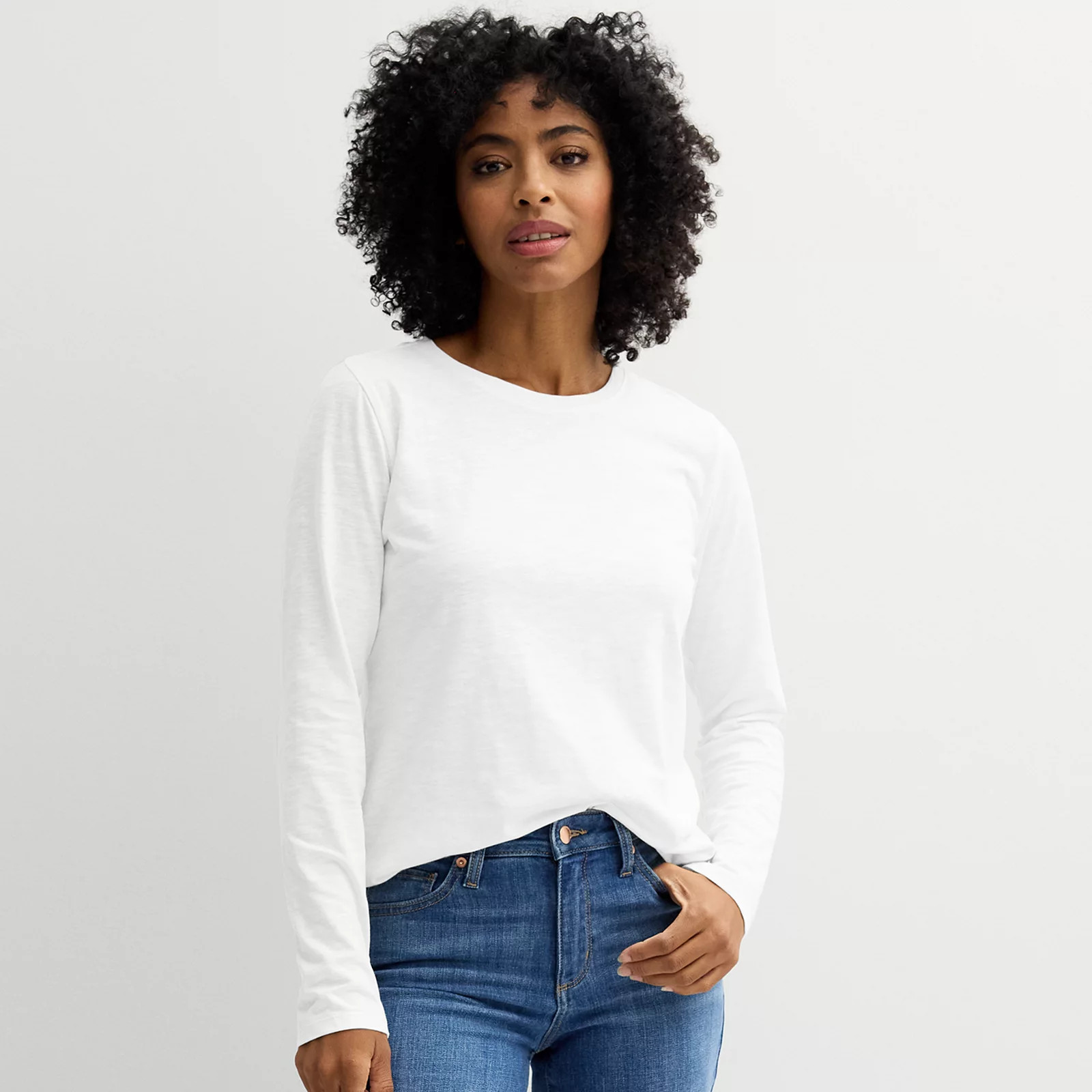 Women's Sonoma Goods For Life® Everyday Long Sleeve Crewneck Tee | Kohl's