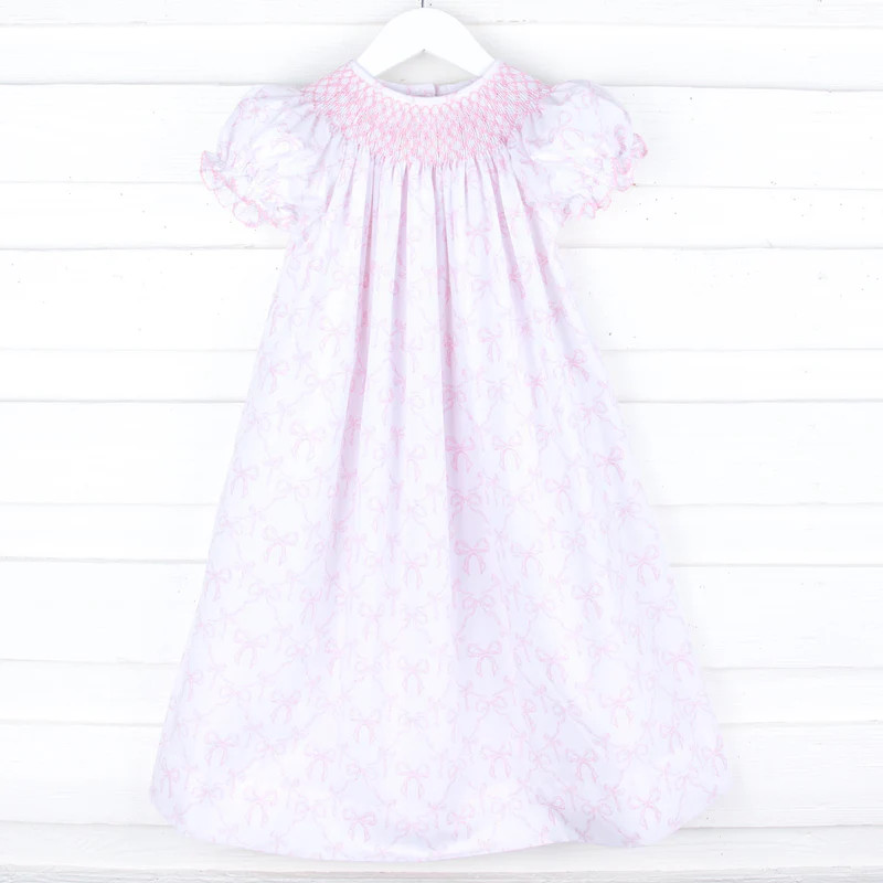 Bella's Bows Smocked Bishop Dress | Classic Whimsy