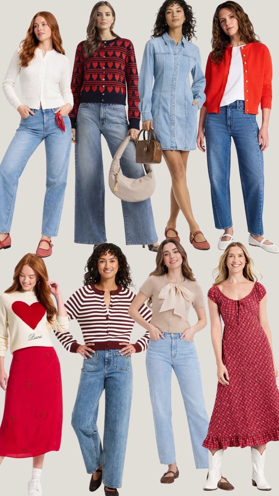 ❤️💋🌹🍷

Valentines Day Outfit + Galentines Outfit + Valentines Casual Outfit + Galentines Brunch Outfit +
Red Cardigan + Heart Sweater + Striped Cardigan + Classic Knitwear +
Wide Leg Jeans + High Rise Jeans + Everyday Denim +
Denim Dress + Button Front Denim Dress + Casual Denim Dress +
Red Midi Skirt + Red Dress + Romantic Casual Outfit +
Ballet Flats + Mary Jane Flats + Everyday Flats +
Classic Valentines Style + Neutral With A Pop Of Red + French Girl Inspired + 

#LTKValentine